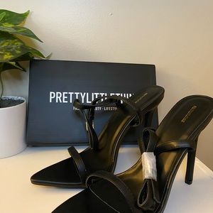 Pretty little thing black pointed toe heels. Brand new